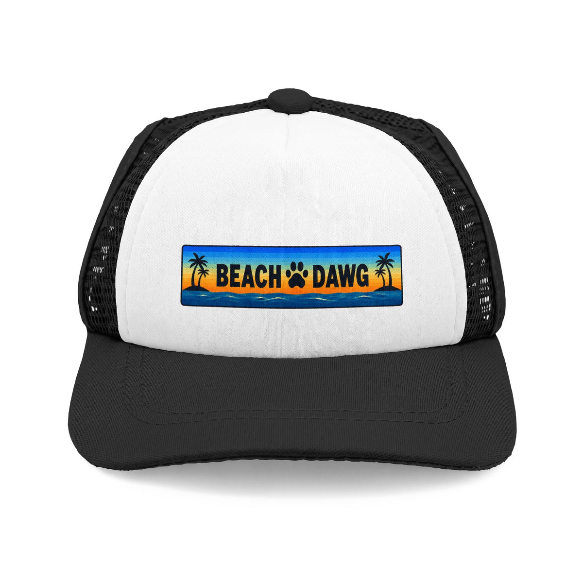 "Beach Dog" (Blue) Dog Trucker Hat
