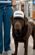 WORKING working dog trucker hat