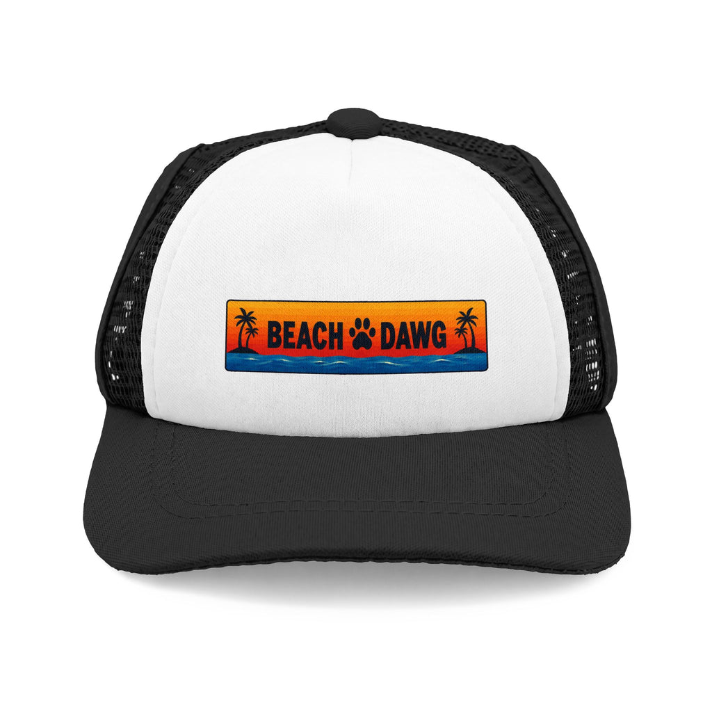 "Beach Dog" (Orange) Dog Trucker Hat