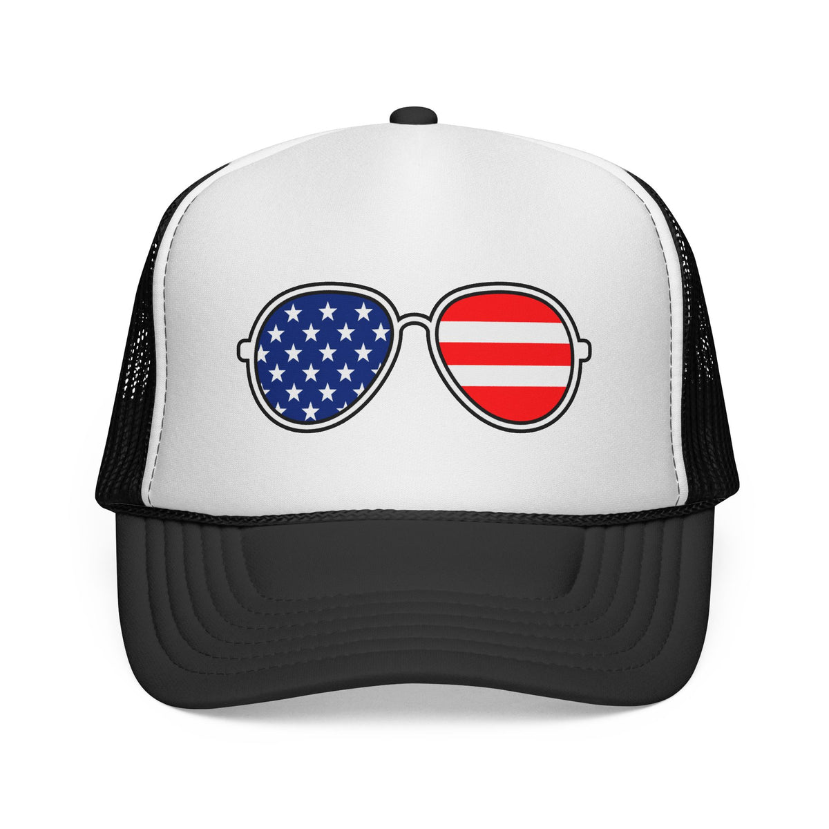 Black American Aviators Match Your Mutt human trucker hat