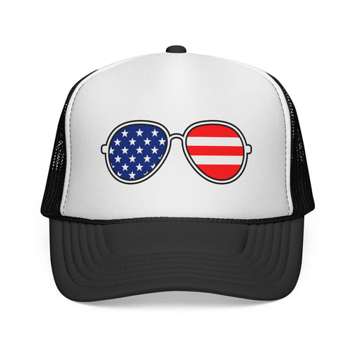 Black American Aviators Match Your Mutt human trucker hat