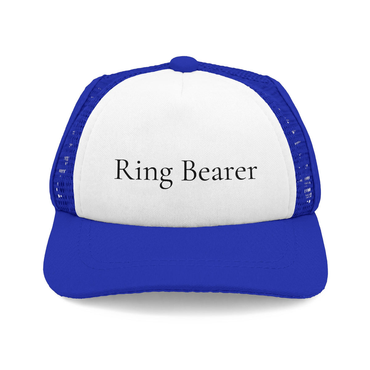 Blue and white Ring Bearer dog wedding hat