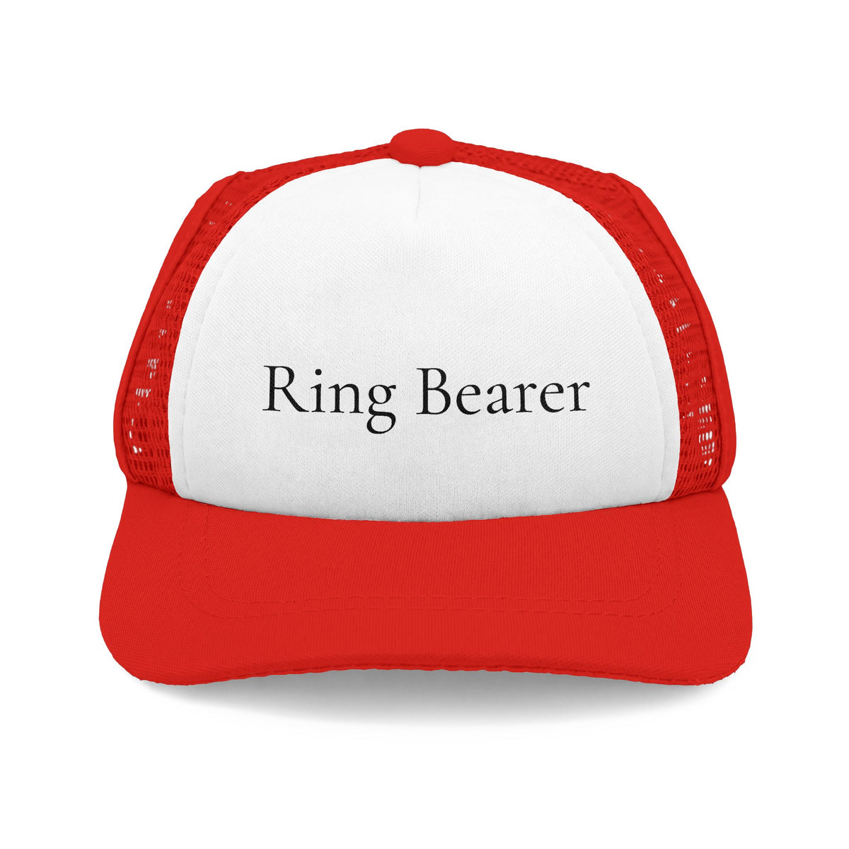 Red and white Ring Bearer dog wedding hat