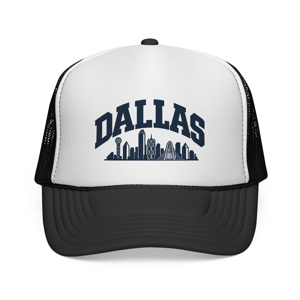 Black Dallas adult trucker hat for dog lovers