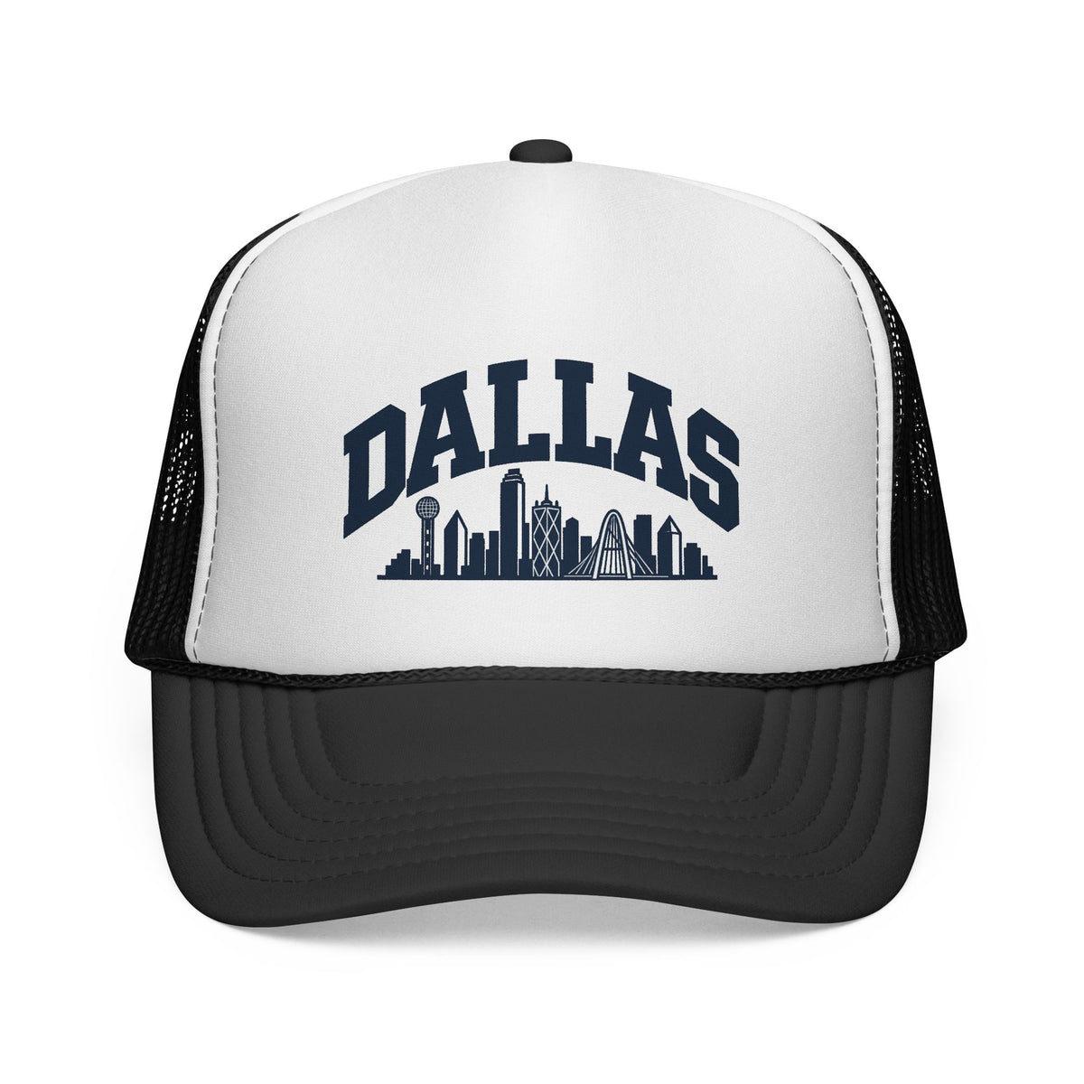 Black Dallas adult trucker hat for dog lovers
