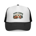 Happy Camper adult trucker hat for dog lovers and matching owners