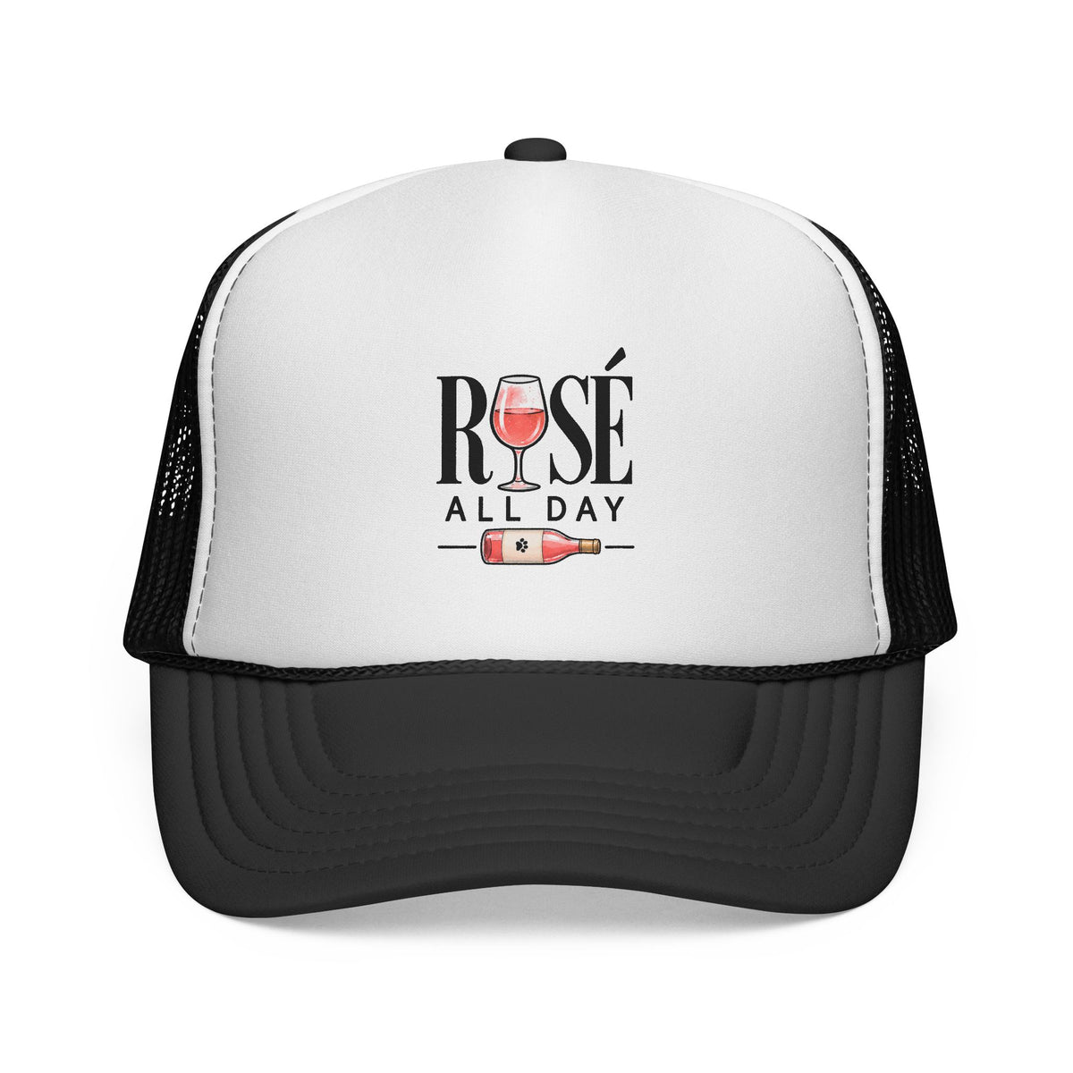 Rosé All Day adult trucker hat for dog lovers and matching owners