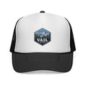 Black Vail adult trucker hat for dog lovers