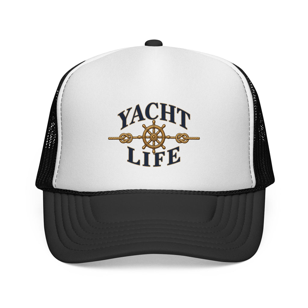 Black Yacht Life adult trucker hat for dog lovers