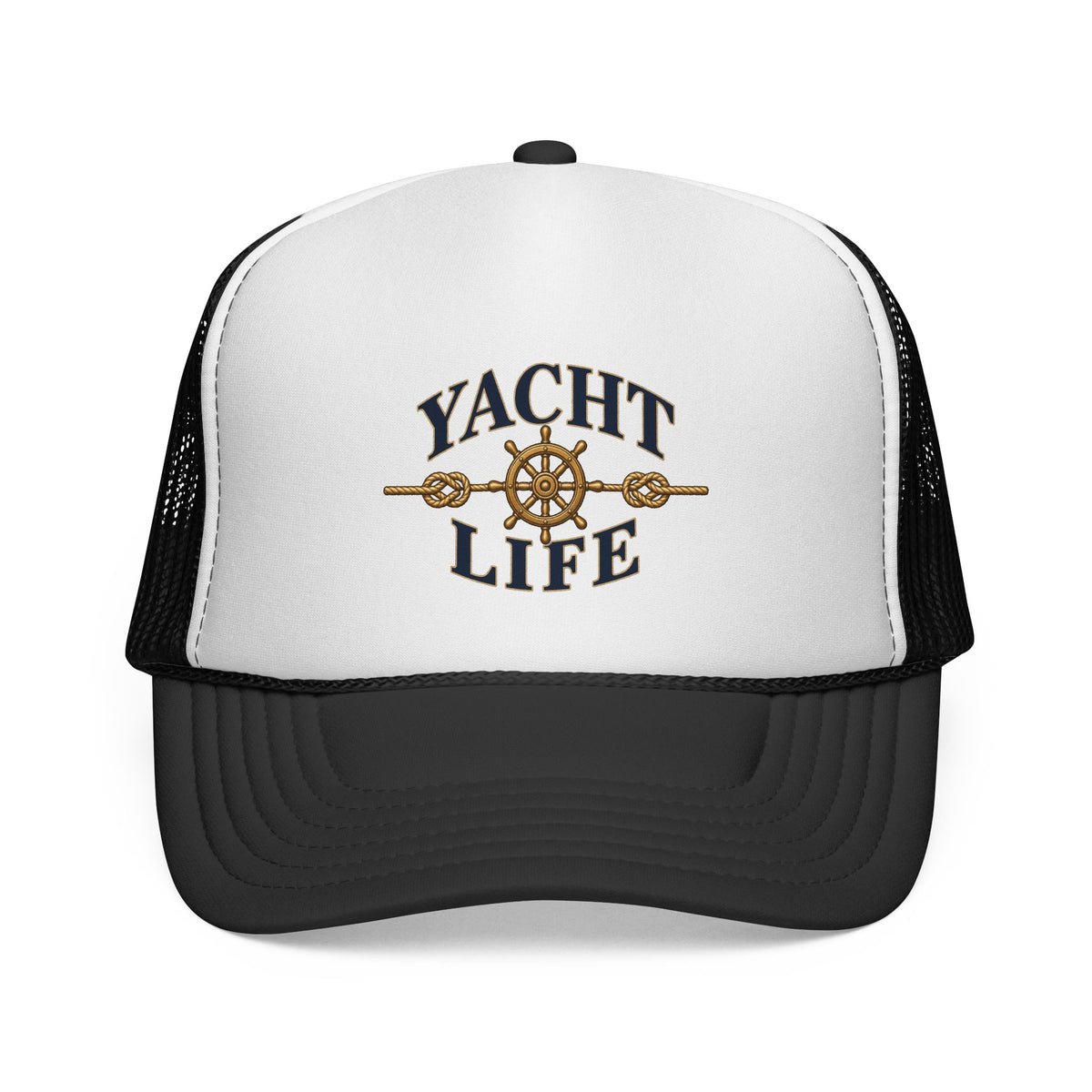 Black Yacht Life adult trucker hat for dog lovers